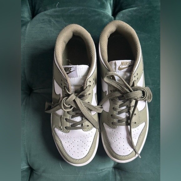 Nike Low Dunks. Olive green size 6.5/37 women’s. TTS - Picture 1 of 2